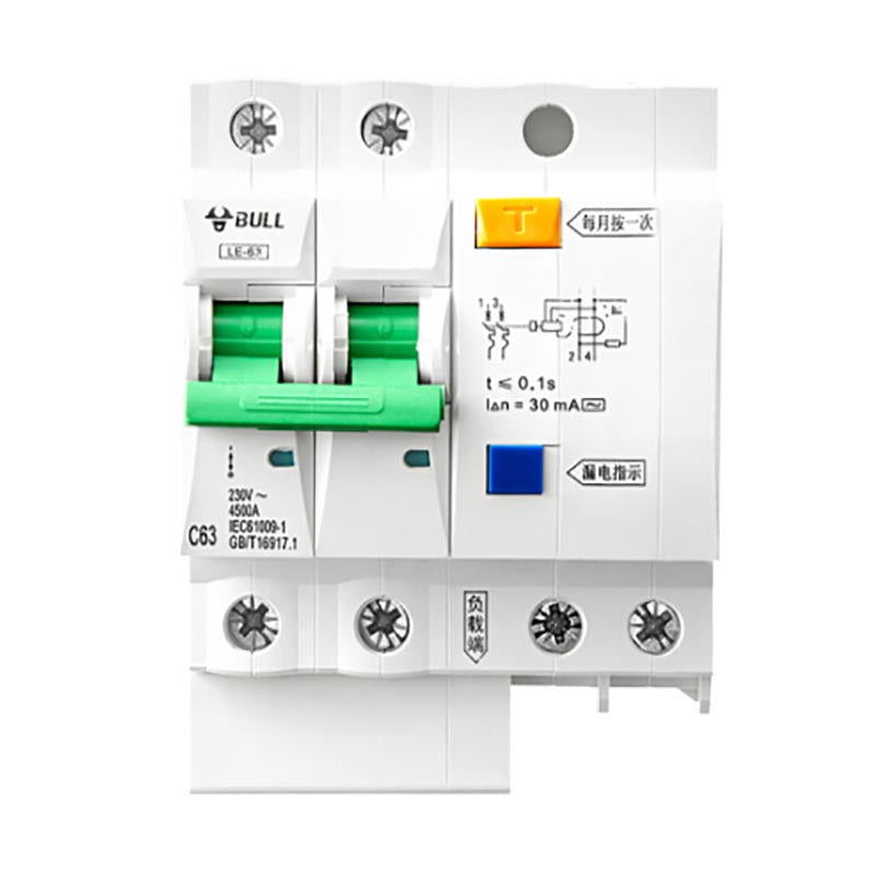 BULL 2P Leakage Protection Circuit Breaker 63A LE-63C63/2