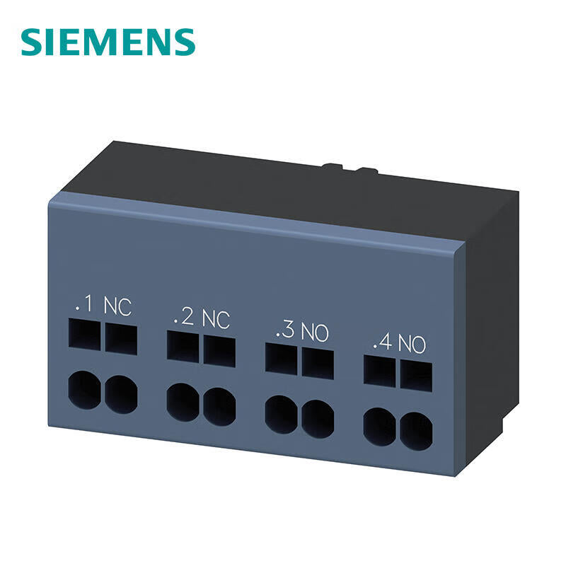 Siemens auxiliary switch 1 normally closed contact 1 normally open contact Control circuit interface: spring type interface; 3RA69132A