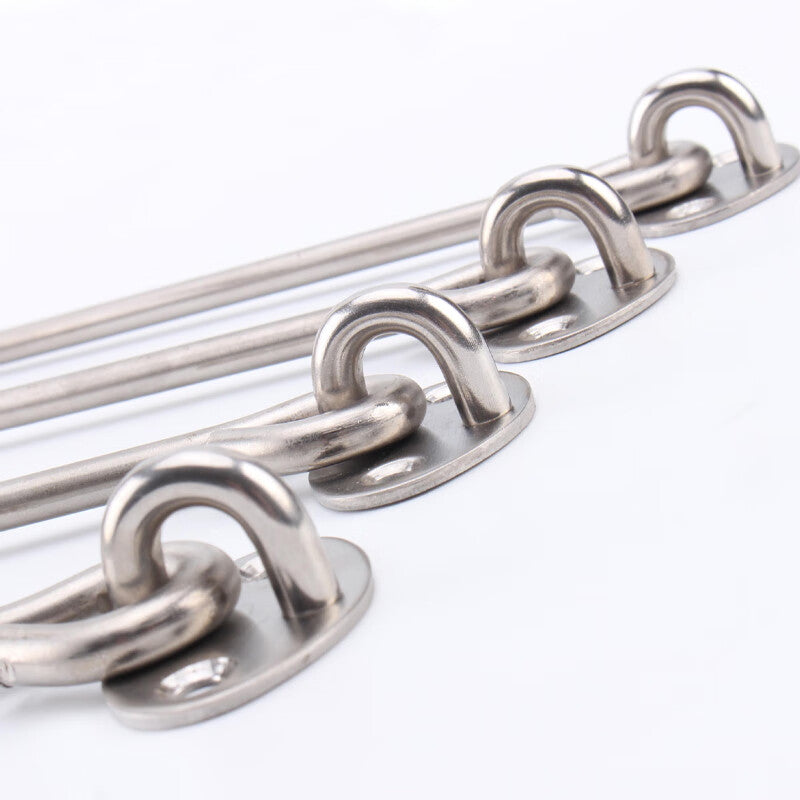 Deqi Stainless Steel Door and Window Hooks, Wind Hooks, Tie Hooks, 8-inch