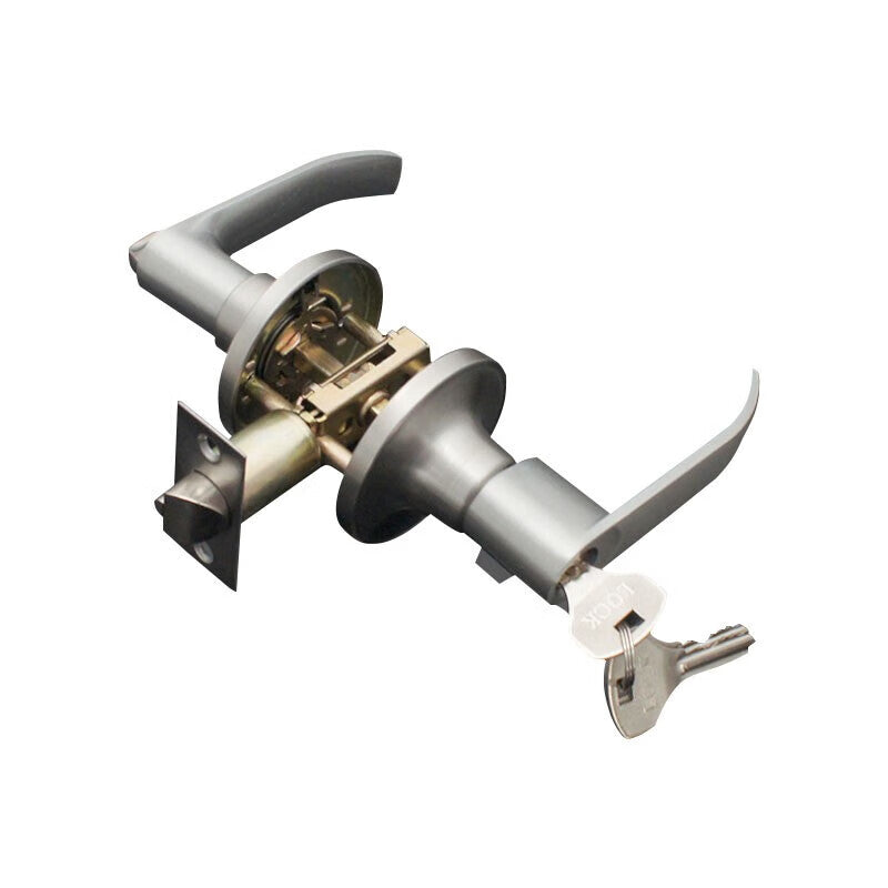Deyu Crafts Stainless Steel Three-Bar Door Lock with Three-Bar Handle 45-65 Copper-Filled