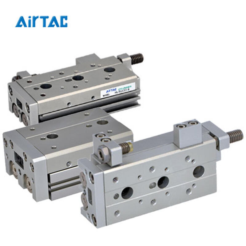 AirTAC double-axis precision slide cylinder, standard ball bearing, double acting, with magnetic ring; HLS25X150SAS