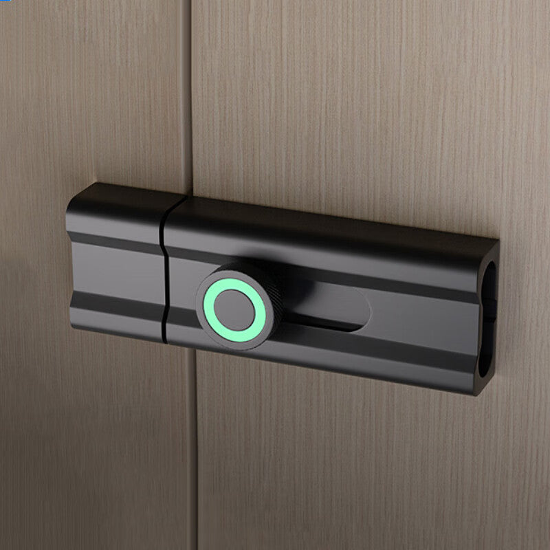 No-drill door bolts for bedroom doors, wooden door latches, and security door latches. Black, luminous, 80mm.