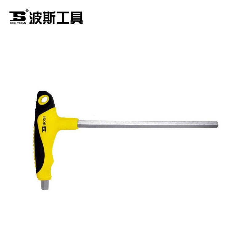 BS428112 12mm Hexagon Wrench with T-shaped Ball Head and Two-color Handle