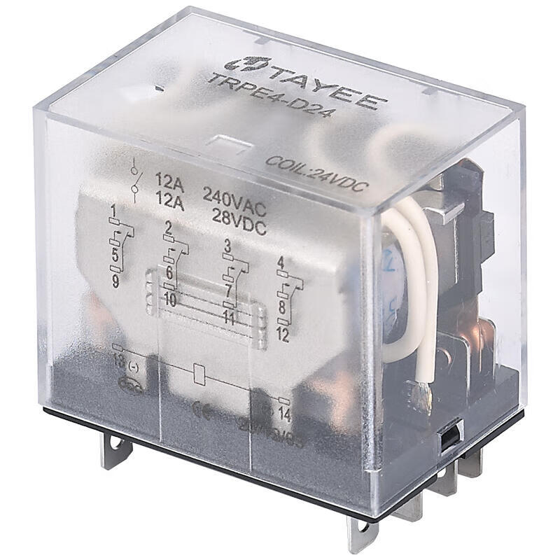 Shanghai Tianyi Electric TRS thin relay contact 2C/O voltage DC24V with light; TRS2L-D24