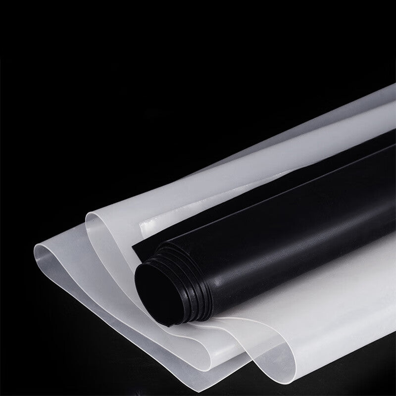 Deqi Industrial Grade High Temperature Resistant Silicone Sheet, White Ultra-Thin Silicone Sheet, Shockproof Sealing Gasket, 1m*1m*1.5mm Black