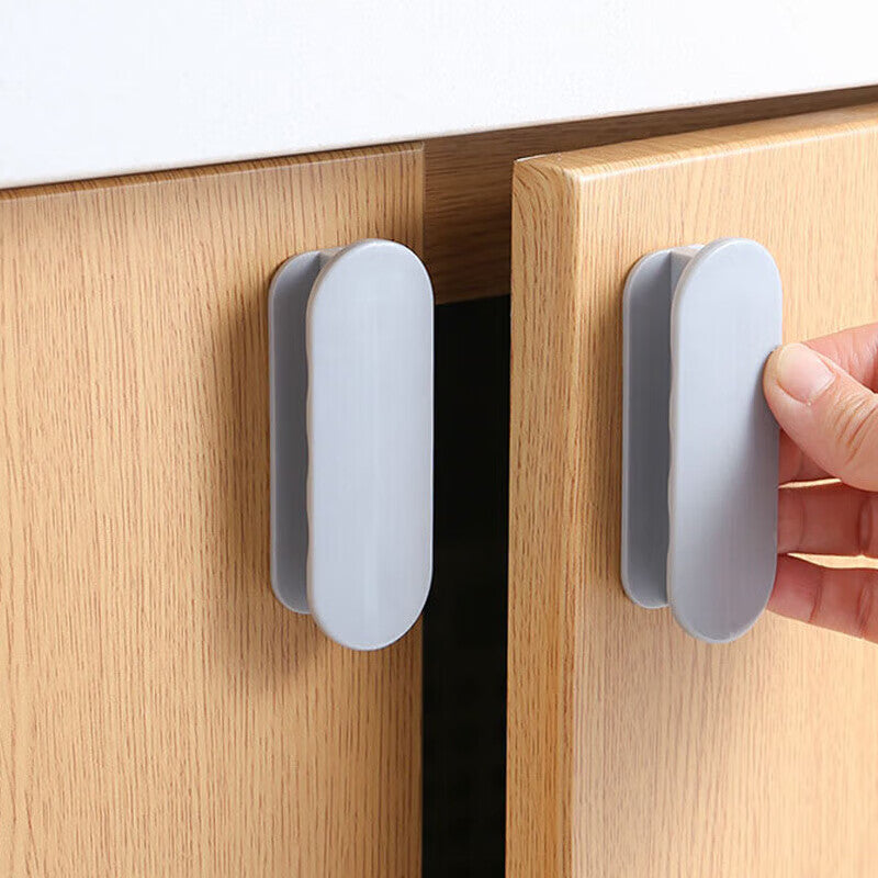Masford No-Drill Door and Window Handles, Multifunctional Drawer and Cabinet Door Handles, Black (4 pieces)