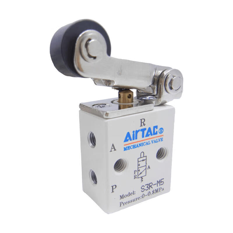 AirTAC Roller Lever Mechanical Valve (M5); S3RM5