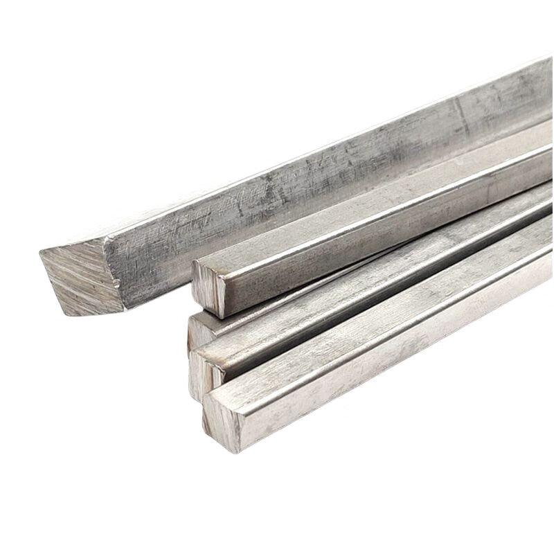 Heyucheng 304 Stainless Steel Flat Key Pins, Stainless Steel Flat Bars, Square Bars, Steel Square Keys 10*8mm - 10cm long/piece