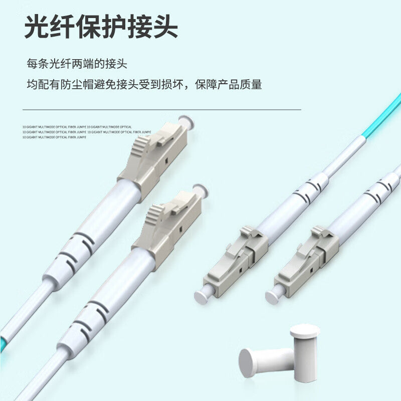 Fengyingzi OM3 10 Gigabit Multimode Single-Core Fiber Optic Patch Cord, Carrier Grade SC-SC Fiber Optic Transceiver, 10-meter Pigtail FYZ-WQ45
