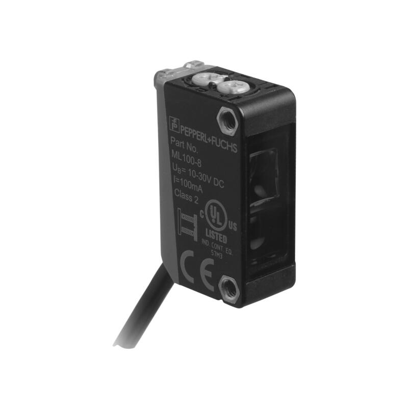 Pepperl+Fuchs square diffuse reflection photoelectric sensor with background suppression function; ML100-8-H-350-RT/103/115