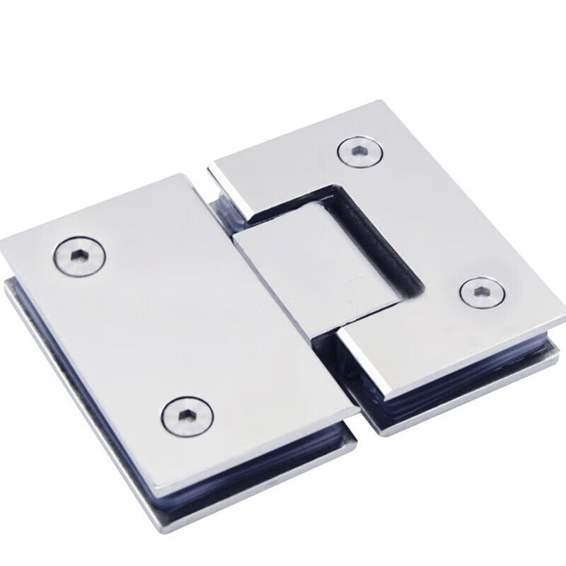 Deyu Stainless Steel Solid Glass Door Hinges (Unit: Piece) 201# 180-degree Brushed Finish