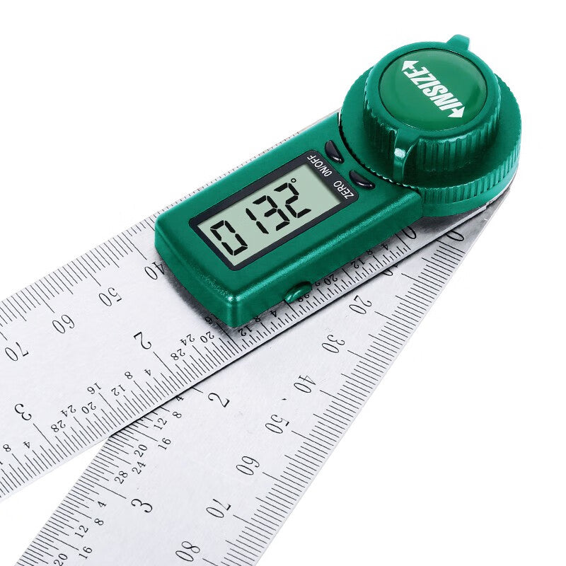 INSIZE Digital Protractor, Angle Gauge, Electronic Protractor 360° Measuring Tool 2176-300, Measuring Range 300mm