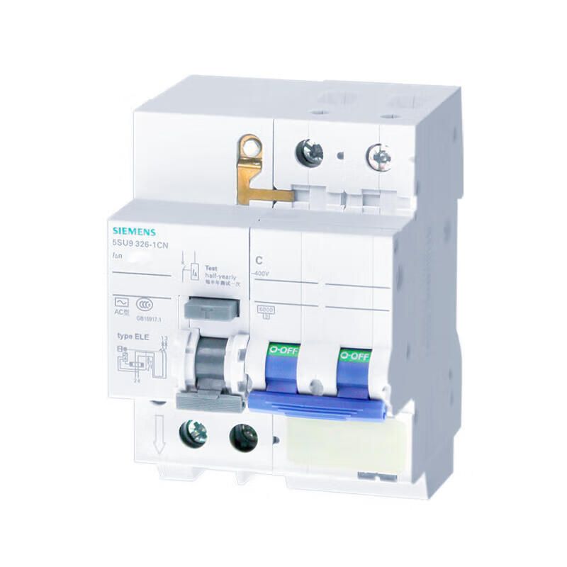 Siemens 5SU9/SN 16A Residual Current Circuit Breaker 2P 6kA 30mA