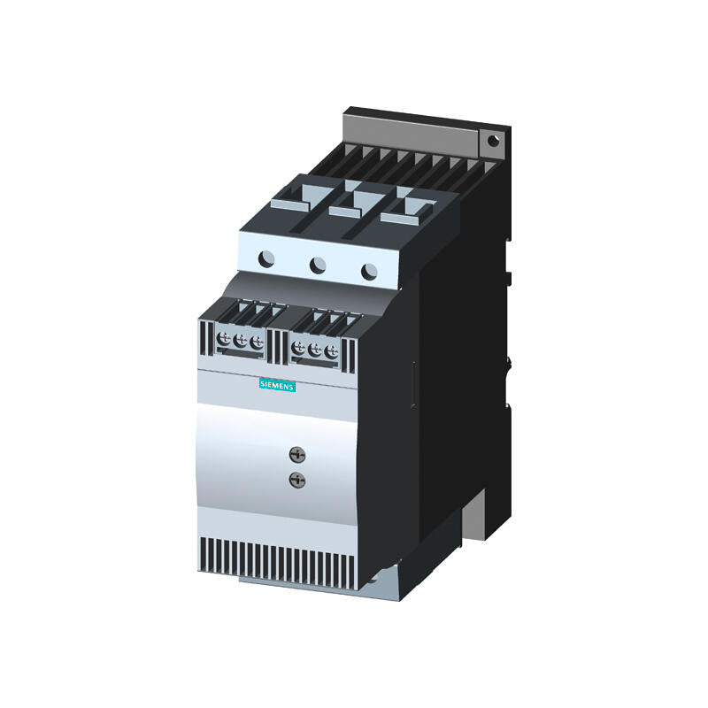Siemens soft starter S3 80A, 45kW/400V, 200-480VAC, 24VAC/DC screw terminal; 3RW30461BB04