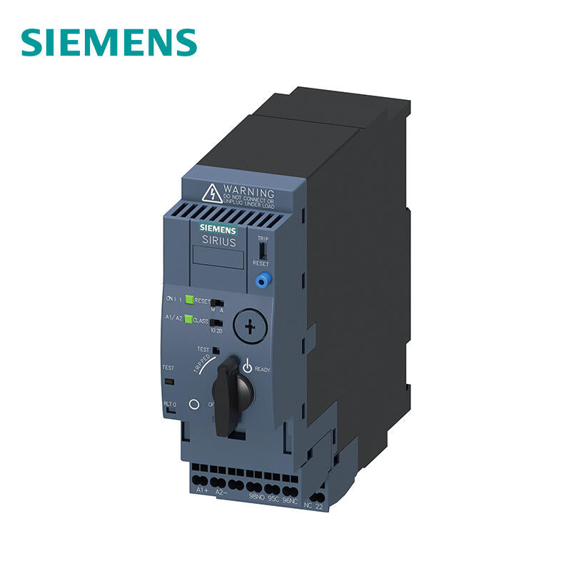 Siemens direct starter, 690V, 110-240VAC/DC, 0.32-1.25A Main circuit interface: pluggable, no terminal Auxiliary circuit interface: spring type interface; 3RA61202BP33