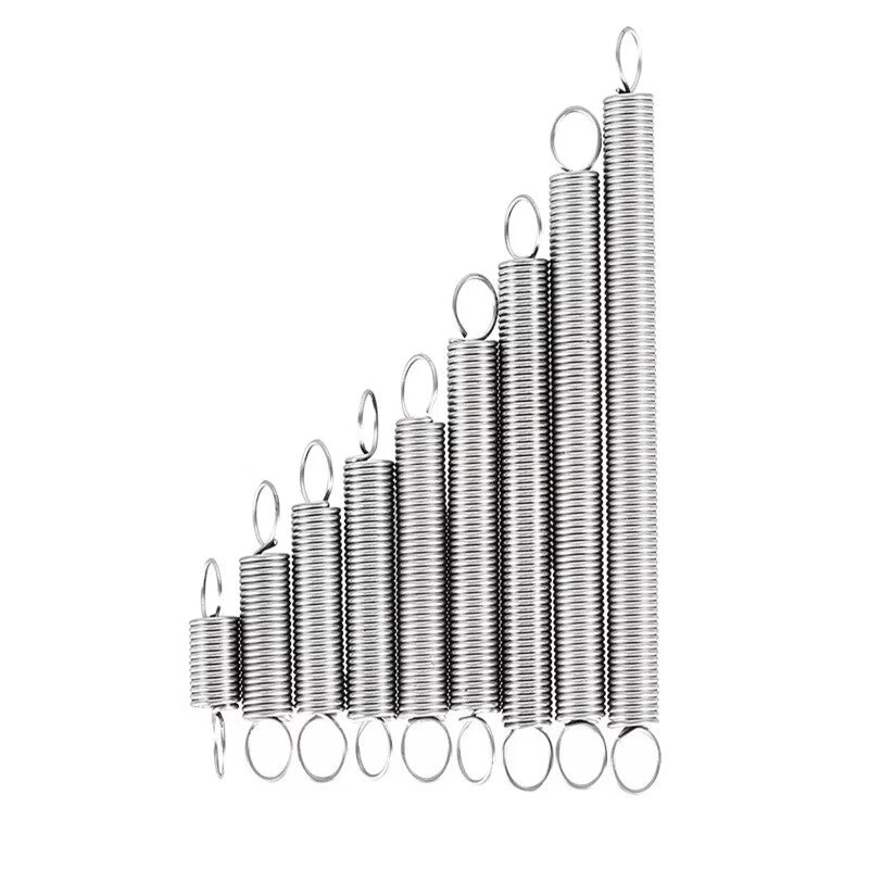 Yonghao Yinghong 304 Stainless Steel Tension Spring with Hook 1*6*35 (2 pieces)