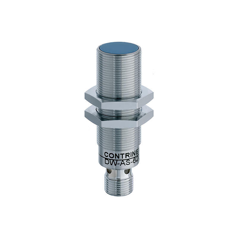 Contrinex Enhanced sensing distance, (quasi) flush cylindrical inductive proximity sensor; DW-AS-621-M18-002