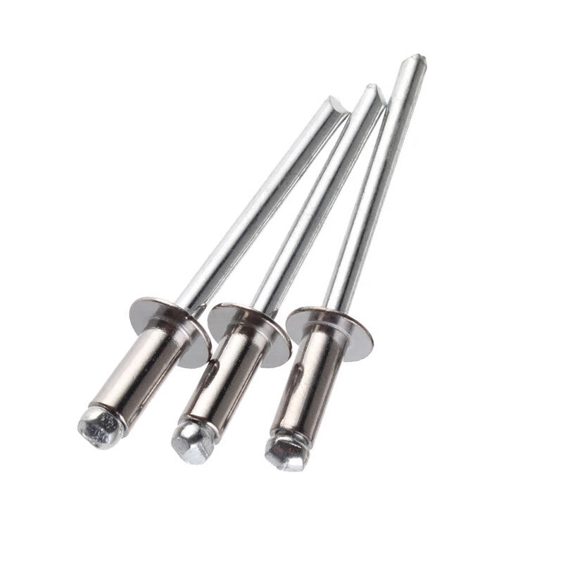 Jingti 304 Stainless Steel Blind Rivets, Semi-Steel Blind Rivets, Round Head Blind Rivets, Open Tenon Rivets, Decorative Rivets, M4*6 (100 pieces) Unit: Package