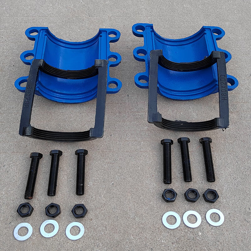 Zuohen Pipeline Quick Repair Half-Joint Repair Tool, Water Pipe Leak Stopper, Metal Clamp Quick Connector, Leak Repair Clip DN150*300 (Iron Pipe Outer Diameter 165)