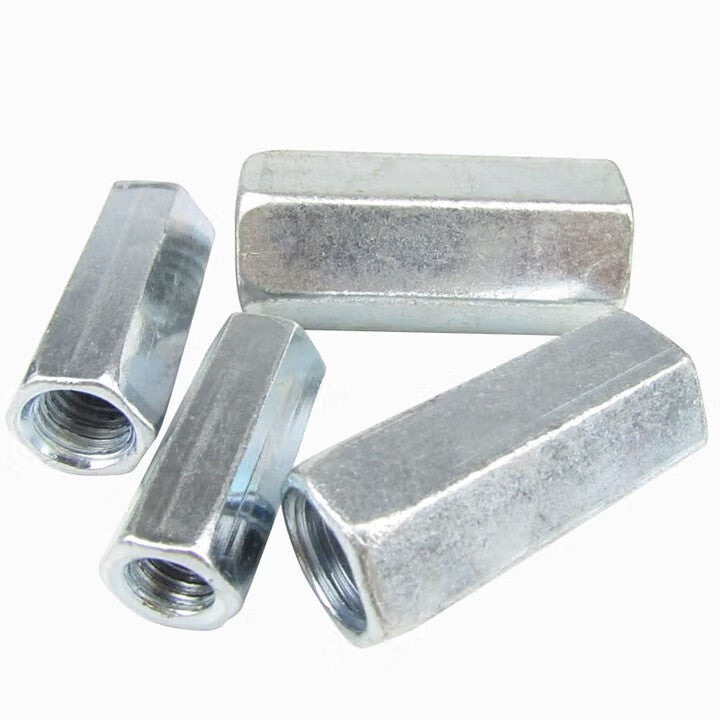Yonglishang Extended Connecting Female Threaded Rod Accessory Joint Nut Hexagonal Connecting Nut C 8*40 Outer Diameter 13 (20 pieces)