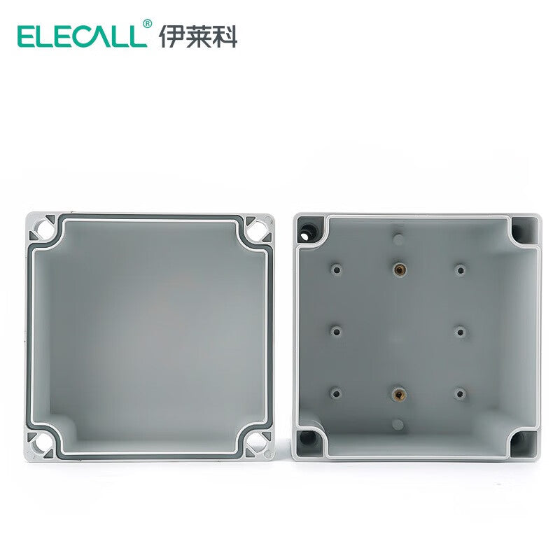 صندوق ELECALL مقاوم للماء مصنوع من مادة ABS مقاوم للغبار IP67 صندوق توزيع بلاستيكي مقاوم للماء وصندوق تحكم مثبت على السطح 125*125*100