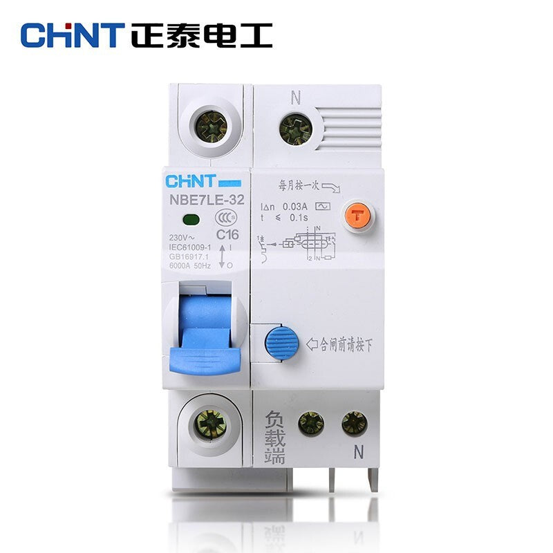 Chint NBE7LE-32-1P+N-C16 air switch small air switch main circuit breaker leakage protection