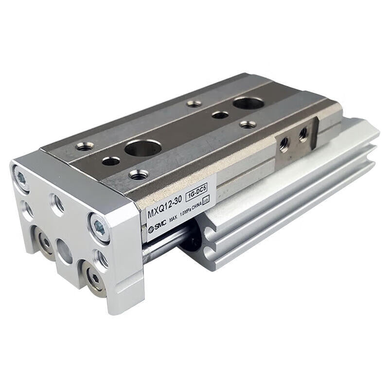SMC MXQ6-10 Double Cylinder Pneumatic Slide for Precision Applications