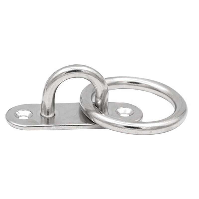 Masford 304 Stainless Steel Hooks, U-shaped Fixed Hooks, Rope Pulling Rings, Lifting Rings, M5 Oval