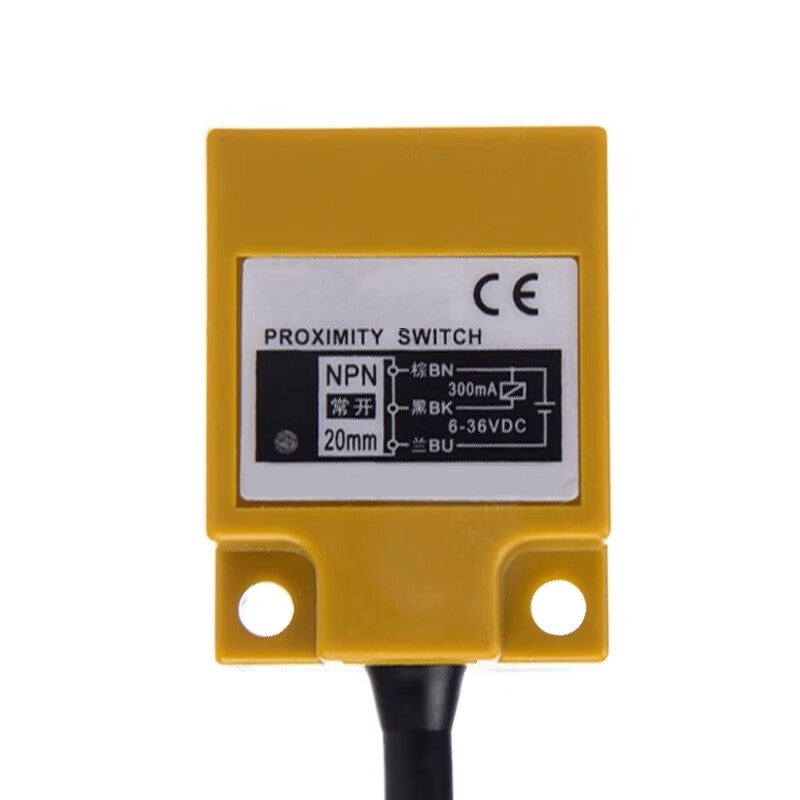 Xinkaichen TL-N20ME1/E2 Square Proximity Switch DC NPN Three-Wire Normally Open/Normally Closed N15ME1 Sensor TL-N20ME1 DC Three-Wire NPN Normally Open Class A