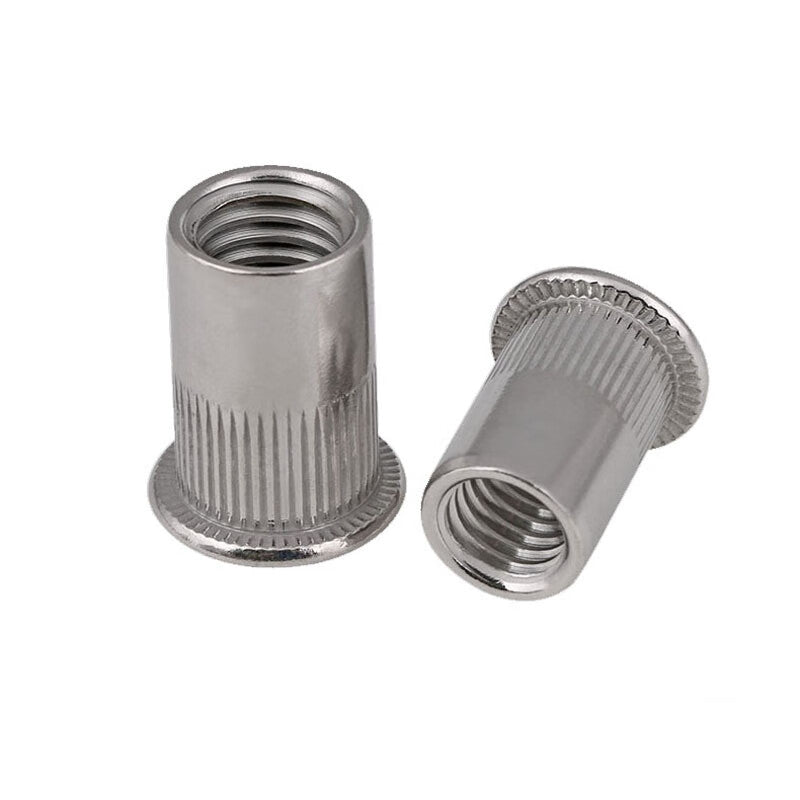 Zhuqin 304 stainless steel rivet nuts, one price M10 (flat head, vertical groove).