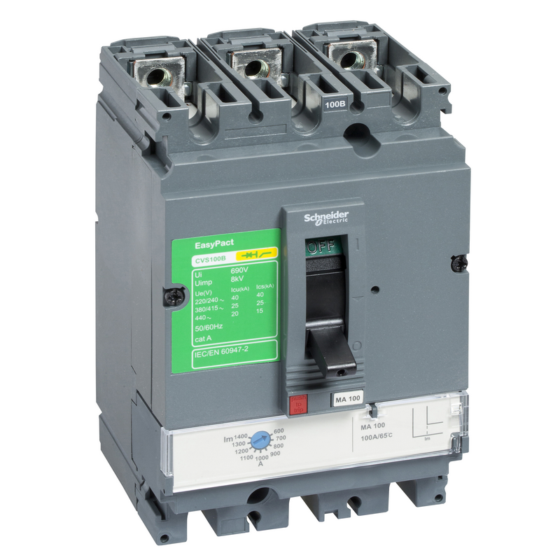Schneider Electric CVS100F TM50D 4P3D Molded Case Circuit Breaker