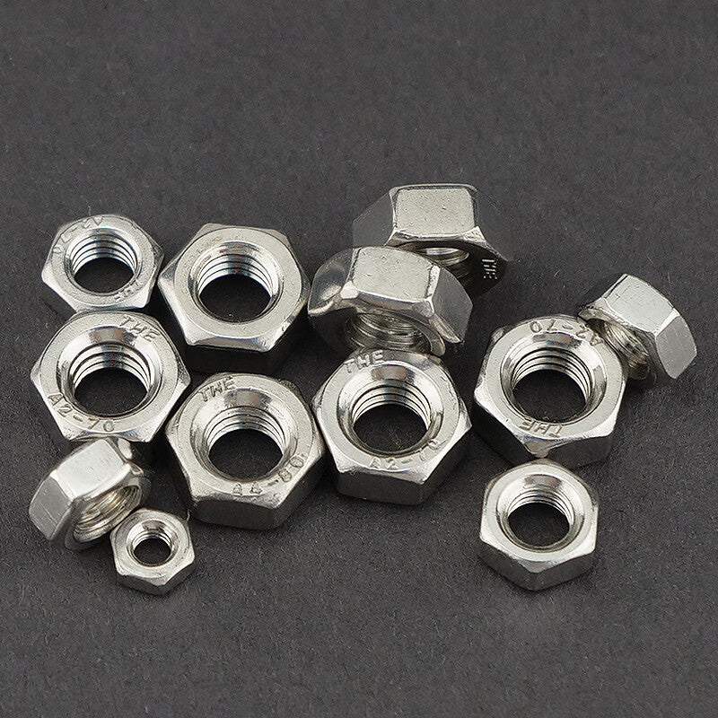 Haisdick 304 Stainless Steel Nuts, Hex Bolts and Nuts, DIN934 Nuts HKsq-429 M10 (100 pieces)