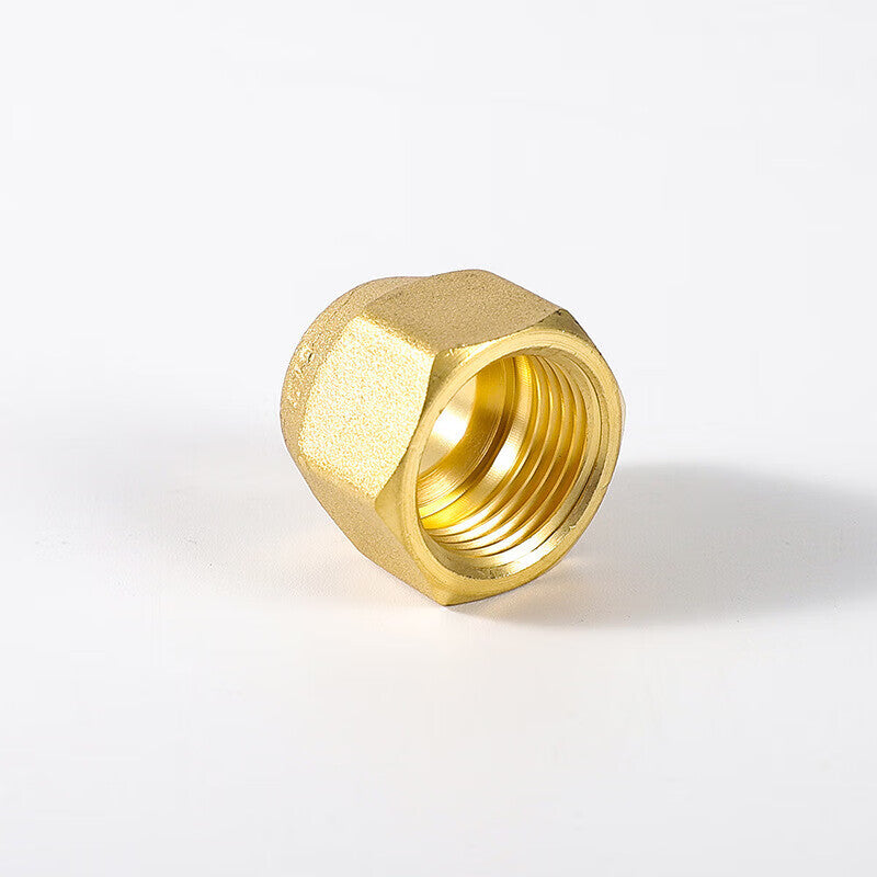 Steel Kirin Products - Air Conditioner Copper Pipe Connecting Nuts, Thickened Brass Nuts (Unit: Piece) 4/2 Standard Thickened Imperial Nuts