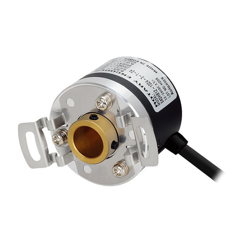 Autonics embedded incremental rotary encoder 100P/R push-pull output DC12-24V cable 2m outer diameter φ40mm shaft diameter φ12mm; E40HB12-100-3-T-24