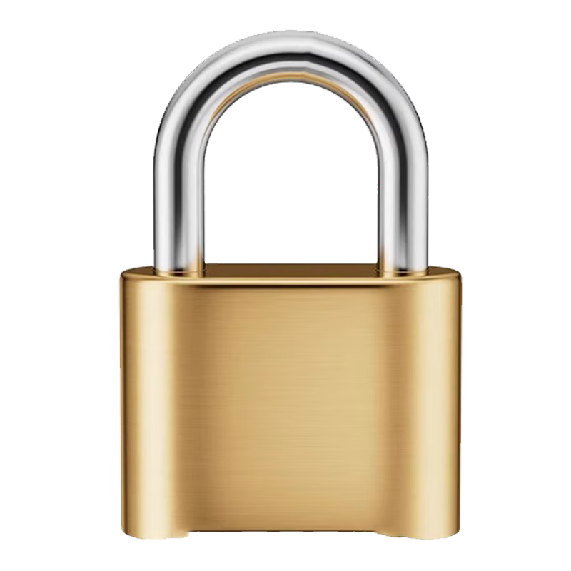 Du'ao combination lock, waterproof and anti-theft lock for student dormitories, lockers, suitcases, wardrobes, gym doors, large size, 4 digits (bottom opening).