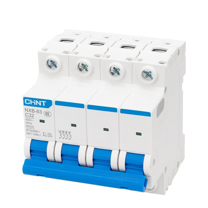 Chint (CHNT) small circuit breaker air switch overload air switch DZ47 upgraded industrial circuit breaker NXB-63-4P-C-32A