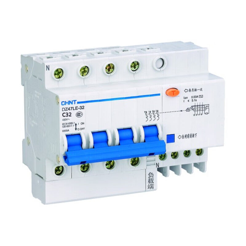 Chint DZ47LE-32 4P C32 Leakage Protection Circuit Breaker