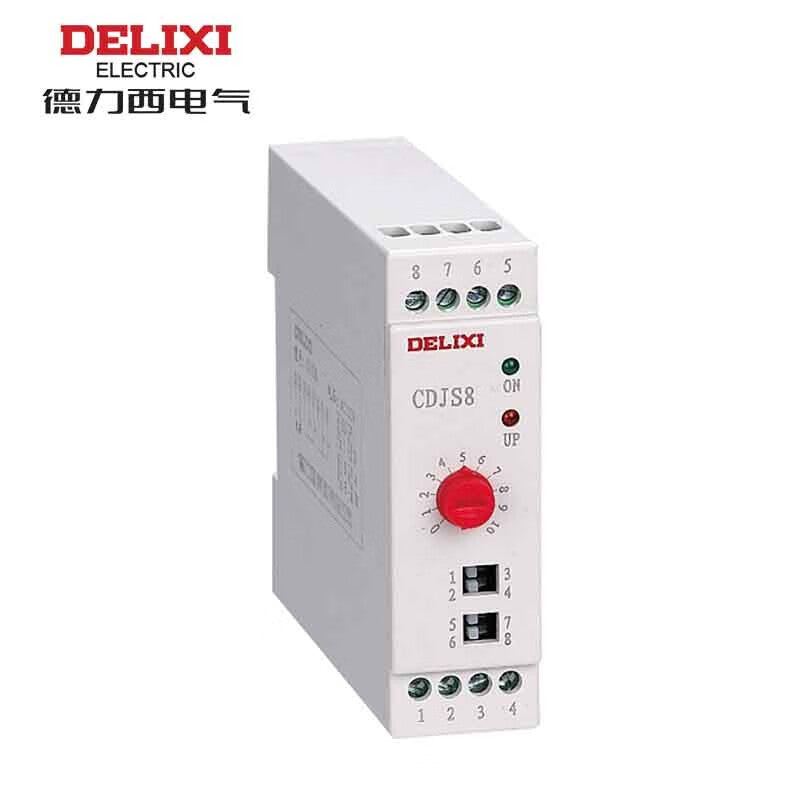Установка направляющей Delixi CDJS8 0,95 А 220 В переменного тока 0,5 с~100 ч 2C/O реле времени с задержкой включения питания CDJS8220 (C)