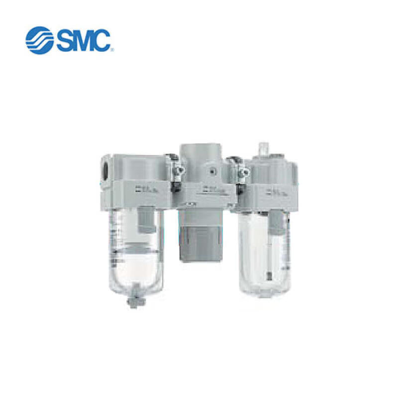 SMC air combination components, air filter + pressure reducing valve + oil mist collector; AC40-04-A