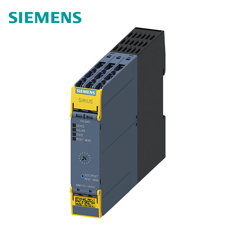 Siemens fail-safe direct starter, 500V, 0-0.12kW, 0.1-0.5A, 110-230VAC screw terminal connection; 3RM11011AA14