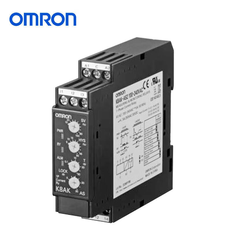 Omron single-phase current relay; K8AK-AS2 24VAC/DC