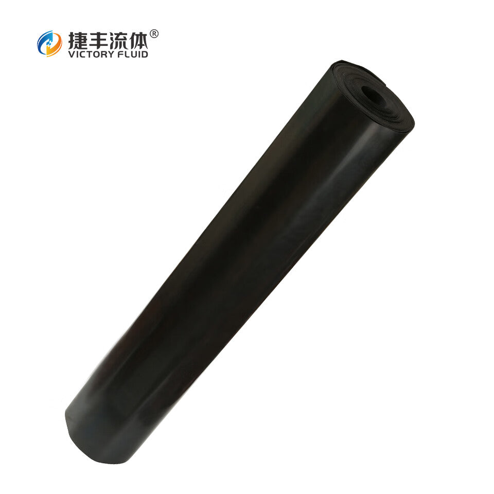 VICTORYFLUID Oil-resistant Nitrile Rubber Sheet, Black, 1000mm wide x 3.0mm thick, 50KG/roll