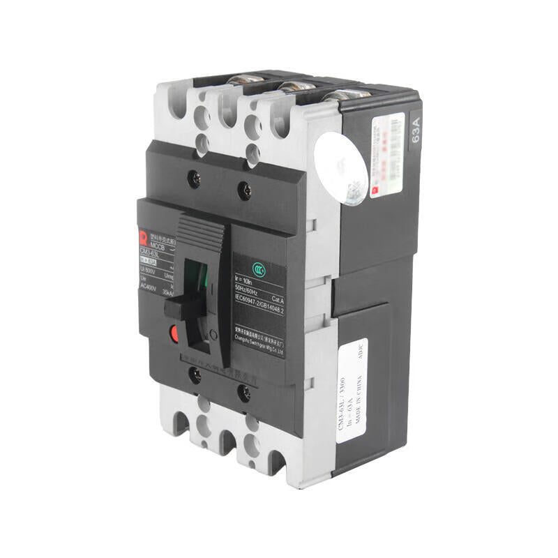 Changshu 3P 63A Molded Case Circuit Breaker, 35kA Capacity