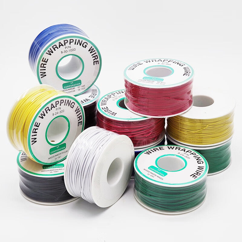Drop-in 30# Flying Wire, Single Core OK Wire, PCB Jumper Wire, Circuit Board Connector Wire, Tinned Copper Core Connector Wire, Black, 30AWG