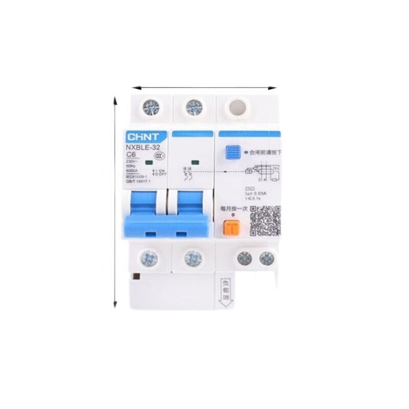 Chint NXBLE-32 2P C6 Residual Current Circuit Breaker 30mA