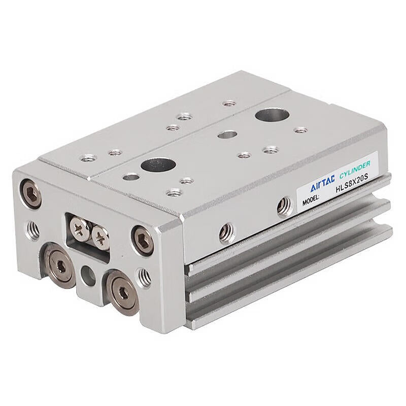 AirTAC double-axis precision slide cylinder, standard ball bearing, double acting, with magnetic ring; HLS12X30S
