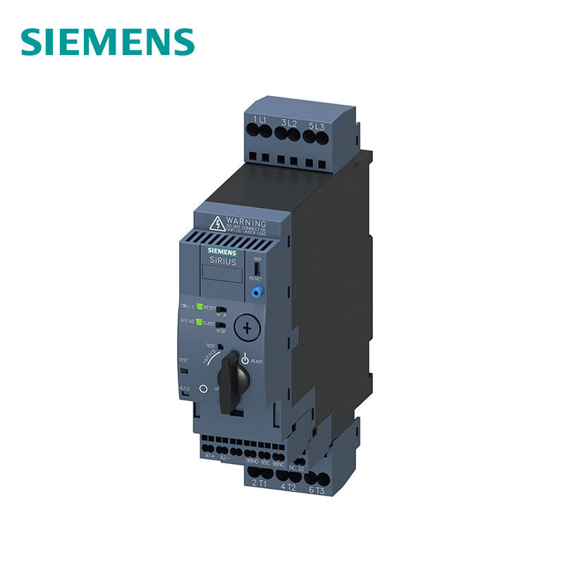 Siemens direct starter, 690V, AC/DC24V, 3-12A Main circuit interface: spring type interface Auxiliary circuit interface: spring type interface; 3RA61202DB32