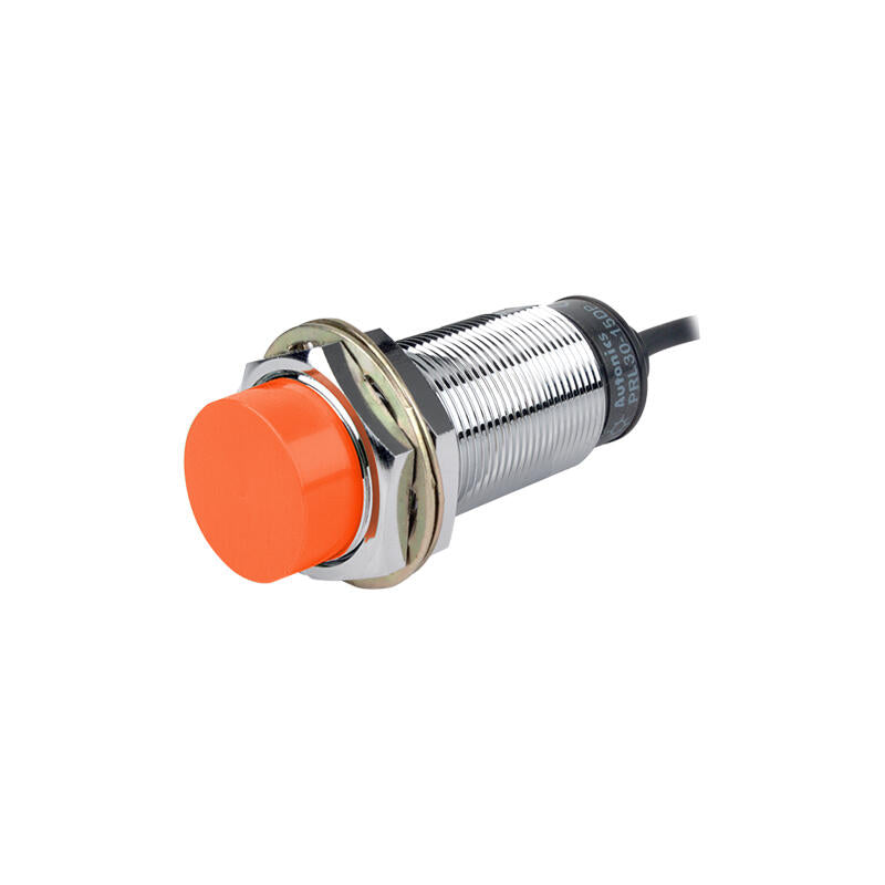 Autonics inductive cylindrical proximity switch 3-wire cable 2m detection distance 15mm PNP; PRL30-15DP2