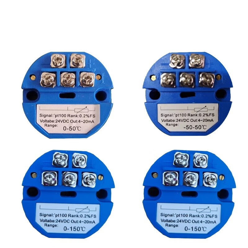 Ouhuayuan PT100 Integrated Temperature Transmitter with RTD Sensor Module, 4-20mA Output, PT100 0-100℃, 4-20mA