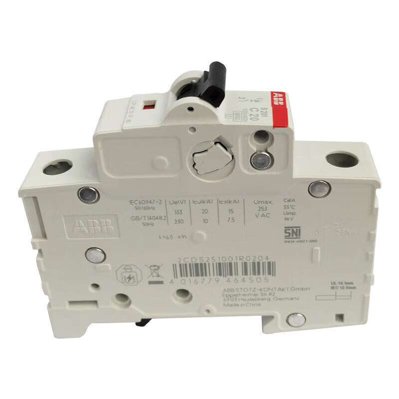 ABB S200 series miniature circuit breakers; S201-C20